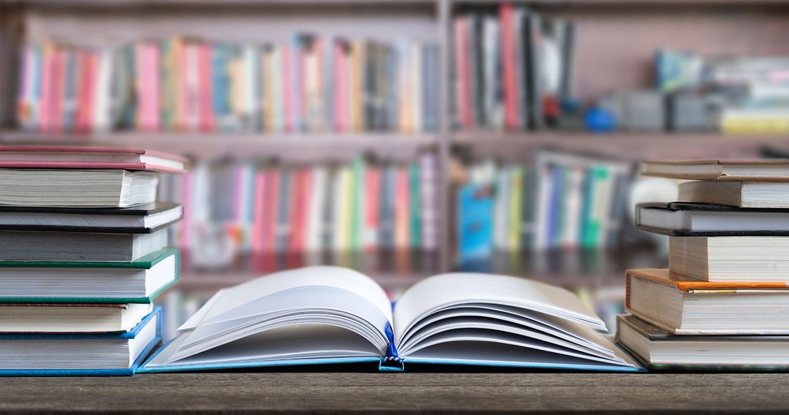 books on a desk